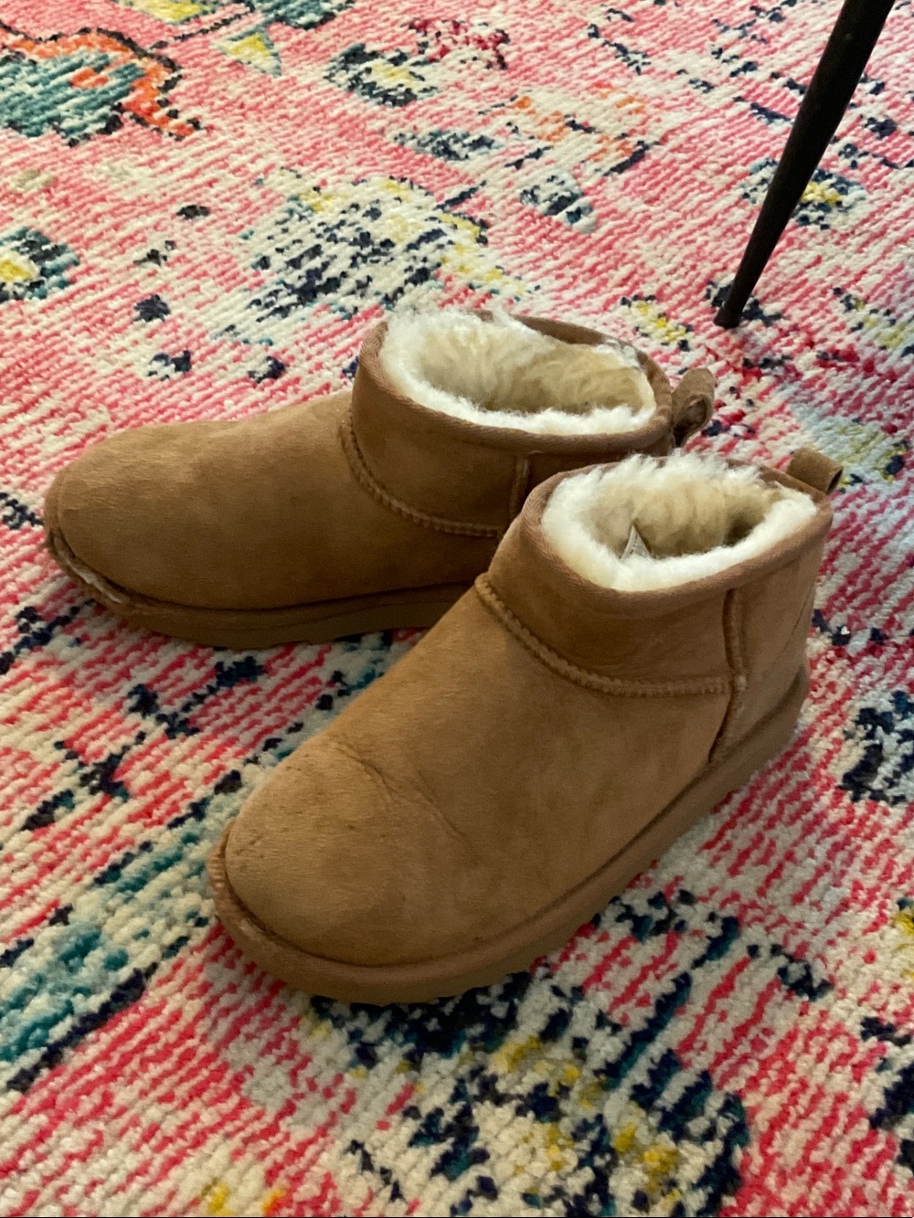 UGG Kids Chestnut Shearling-Lined Ankle Booties